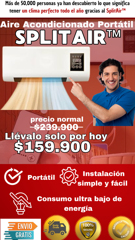 Aire Acondicionado Portátil SPLITAIR™